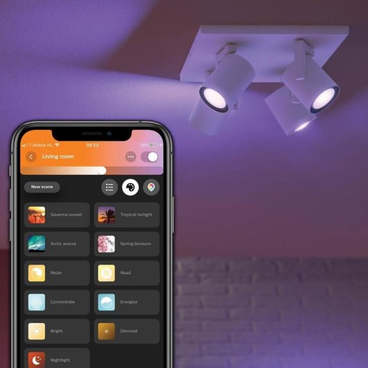 Foco inteligente Philips Hue Argenta Bluetooth Multicolor 4 luces GU10