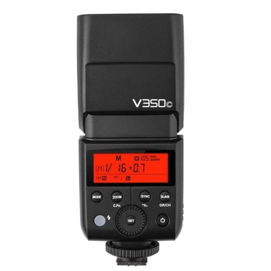 Flash compacto Godox V350C para Canon, Negro, 36 m, 1,7 s, 290 g