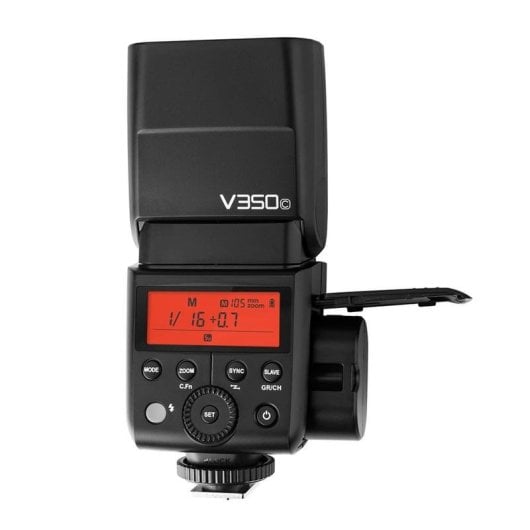 Flash compacto Godox V350C para Canon, Negro, 36 m, 1,7 s, 290 g