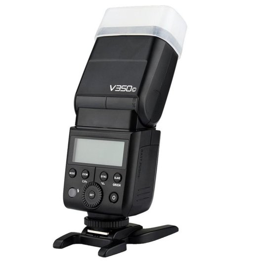 Flash compacto Godox V350C para Canon, Negro, 36 m, 1,7 s, 290 g