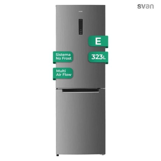 Frigorífico Combi SVAN SC185600ENFX No Frost 185,5cm 323L E Inox
