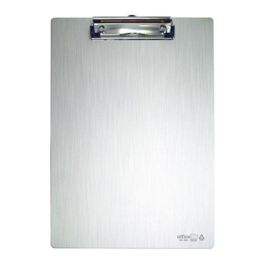 Supporto Documenti Office Box Alluminio A4 con Molletta