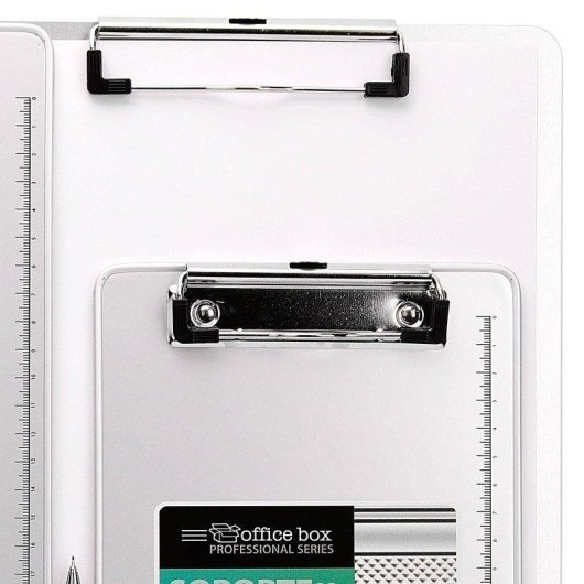 Supporto Documenti Office Box Alluminio A4 con Molletta