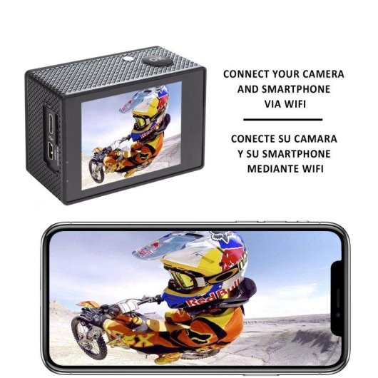 Cámara Deportiva Dam Electronics Garrix 4K UltraHD WiFi UltraWide