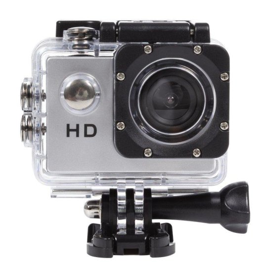Cámara Deportiva Dam Electronics Komir 720P HD Gran Angular 14 Accesorios UltraWide
