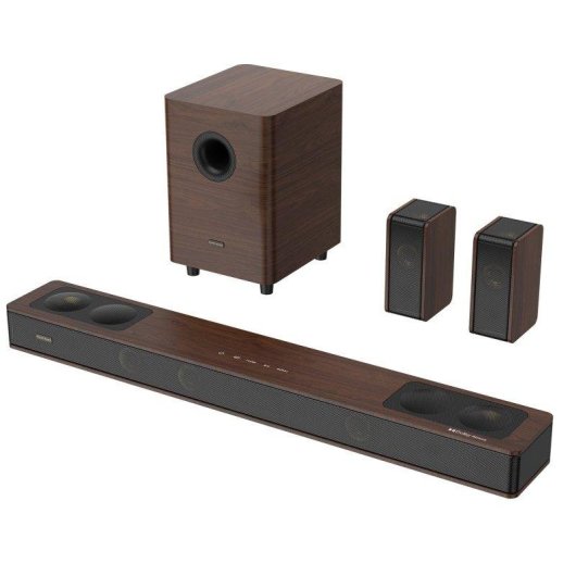 Barra Audio Hiwill-audio A534 5.3.4 800W Bluetooth Dolby Atmos Marrone Scuro