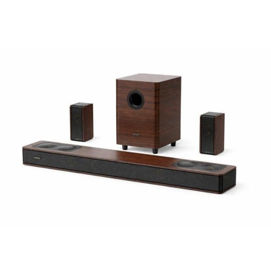 Barra Audio Hiwill-audio A534 5.3.4 800W Bluetooth Dolby Atmos Marrone Scuro
