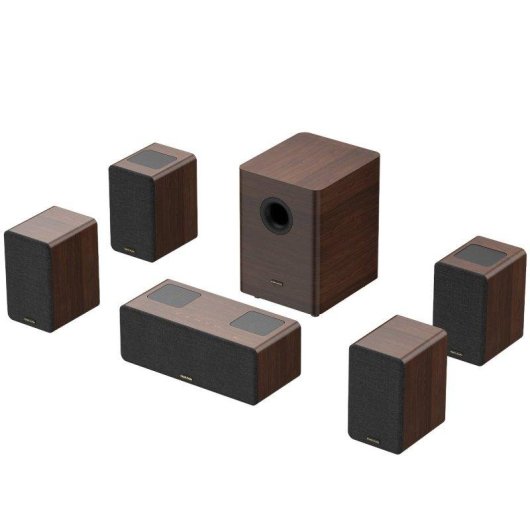 Barra Audio Hiwill-audio M514 5.1.4 900W Dolby Atmos Legno Marrone Scuro