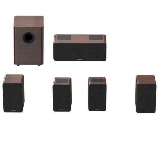 Barra Audio Hiwill-audio M514 5.1.4 900W Dolby Atmos Legno Marrone Scuro