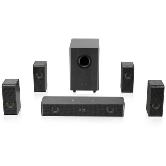 Barra Audio Hiwill-audio N512 5.1.2 400W Bluetooth Subwoofer Nero