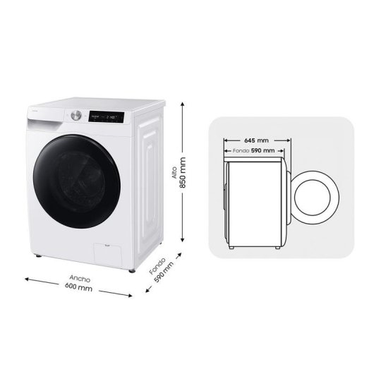 Lavasecadora Samsung 9kg D WD90HG6U94BEU3 com autodosificação e AI Wash