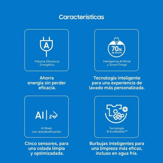 Lavasecadora Samsung 9kg D WD90HG6U94BEU3 com autodosificação e AI Wash