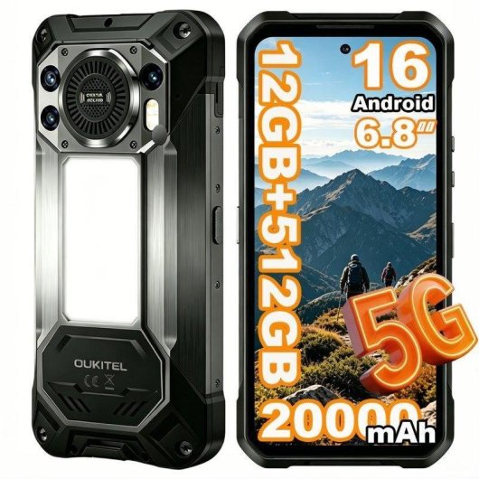 Oukitel WP61 5G 12GB 512GB 6,8" Negro doble SIM