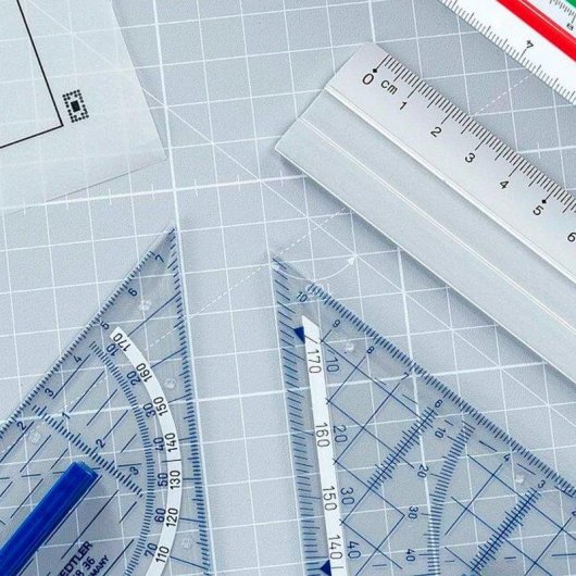 Set de Geometria 4 Peças Plástico Transparente Staedtler Mars