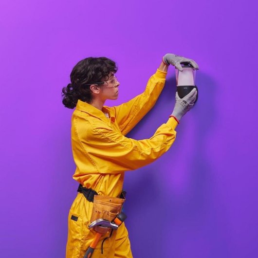 Aplique mural WiZ ELPAS Intelligent Wi-Fi Bluetooth Noir