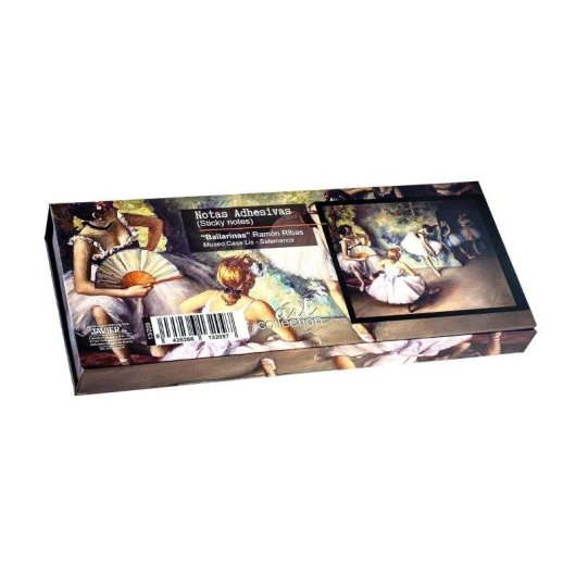 Set de notas adhesivas decoradas Javier Las Meninas caja magnética