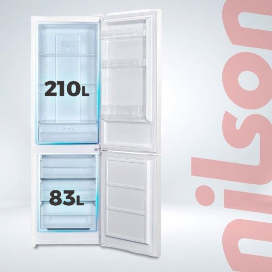 Frigorífico Combi Nilson NC185600ENF No Frost 185cm 293L E Blanco