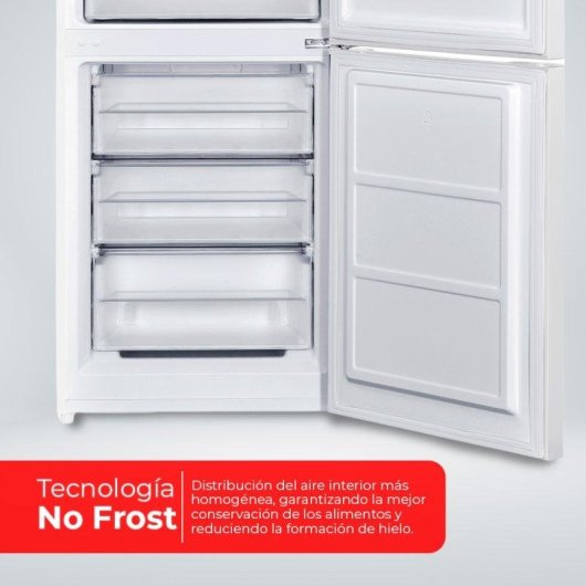 Frigorífico Combi Nilson NC185600ENF No Frost 185cm 293L E Blanco