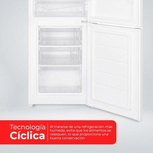 Frigorífico Combi Nilson NC185500E Defrost 180cm 262L E Blanco
