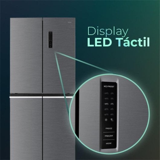 Frigorífico Cuatro Puertas Svan S418800ENFX No Frost 180cm 362L E Inox