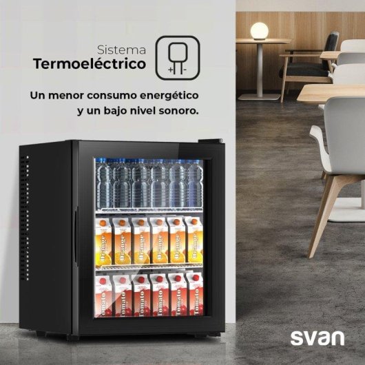 Frigorífico Una Puerta Svan SRH5400P Peltier 47,6cm 23L E Negro