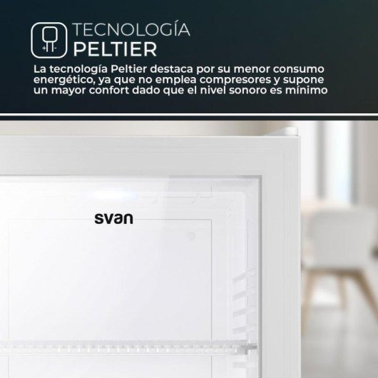 Frigorífico Mini Svan SRH5400PB Defrost 47,6cm 23L E Blanco