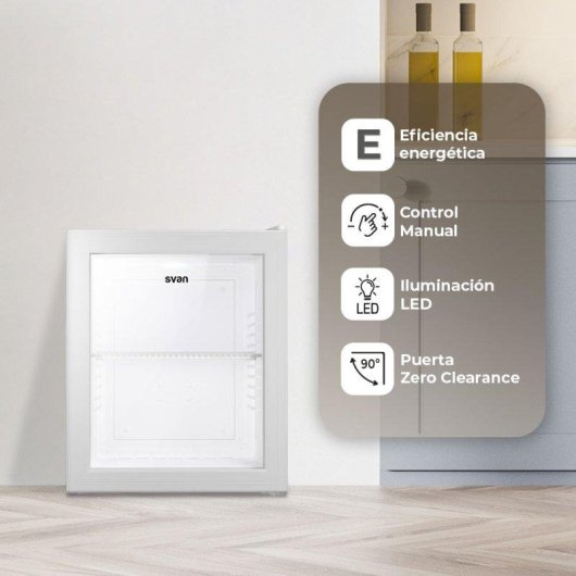 Frigorífico Mini Svan SRH5400PB Defrost 47,6cm 23L E Blanco