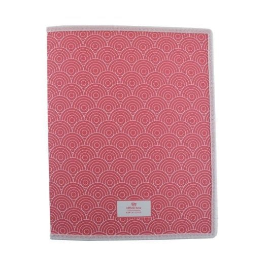 Cartella ad anelli Officebox North Glace A4 con tasca interna Coral