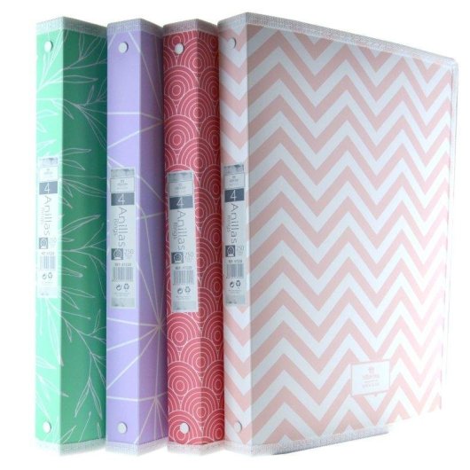 Cartella ad anelli Officebox North Glace A4 con tasca interna Coral