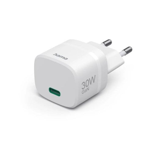 Ladegerät USB-C Hama 30W GaN Quick Charge 3.0 Power Delivery 3.0 Weiß