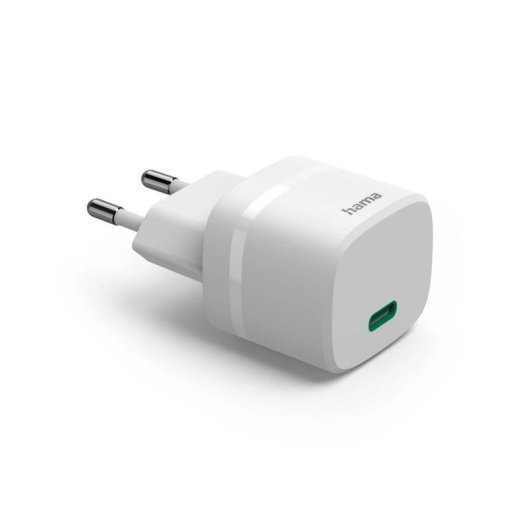 Ladegerät USB-C Hama 30W GaN Quick Charge 3.0 Power Delivery 3.0 Weiß