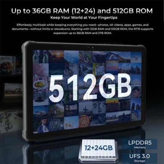 Tablet Oukitel RT10 WiFi + 5G 11,1" 12GB 512GB Schwarz