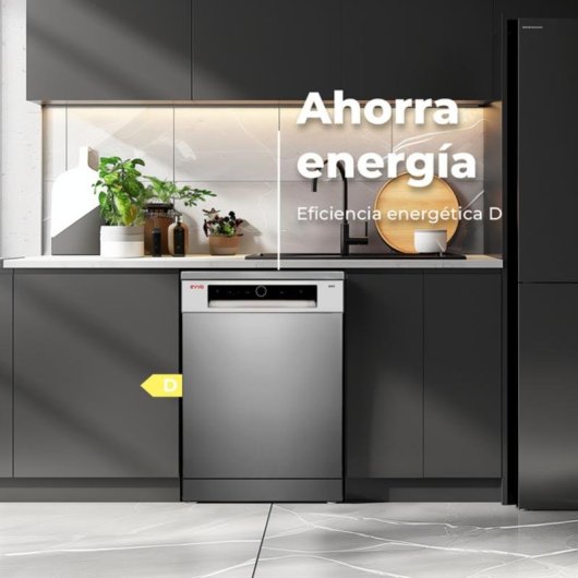 Lavavajillas Evvo D3x 14 Servicios D Acero Inox con Apertura Automática