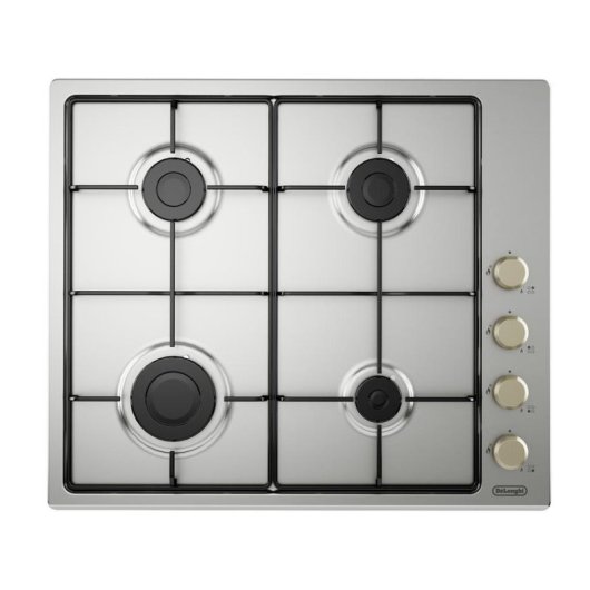 Placa de gas DeLonghi YLG 60 L 4 zonas acero inoxidable integrable