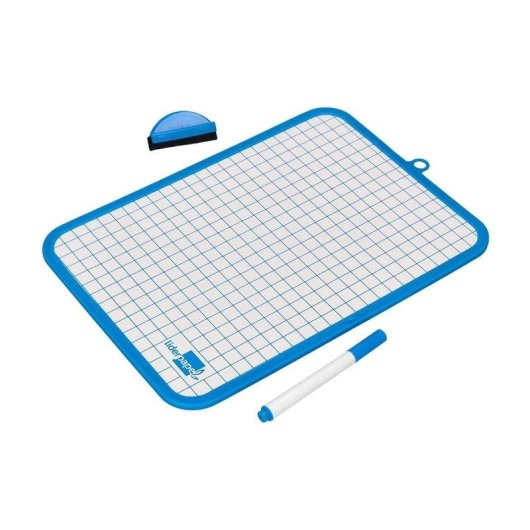 Lavagna Bianca Doppia Faccia Liderpapel 18x26 cm con Pennarello e Gomma