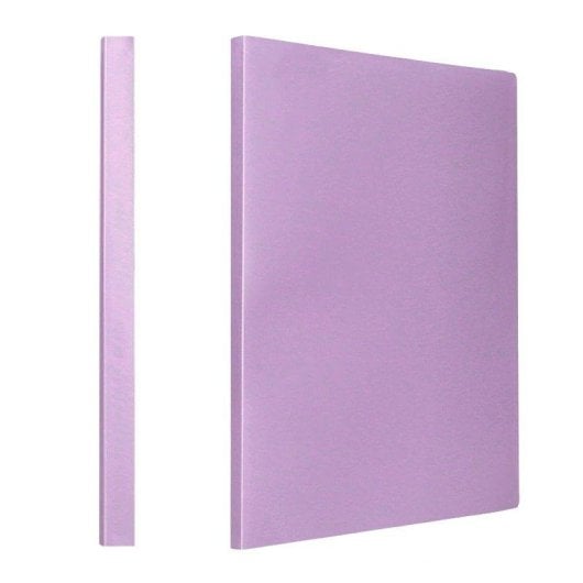 Cartella Liderpapel A4 con 40 Buste Trasparente Lavanda