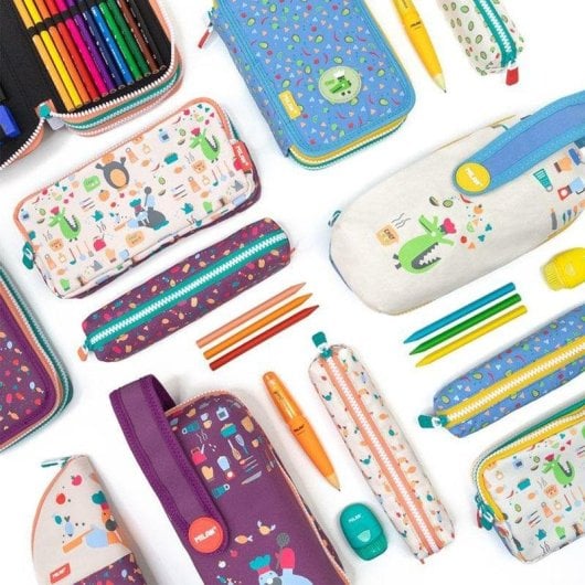 Estuche Portatodo Mini Multiusos Milan Super Chefs Morado