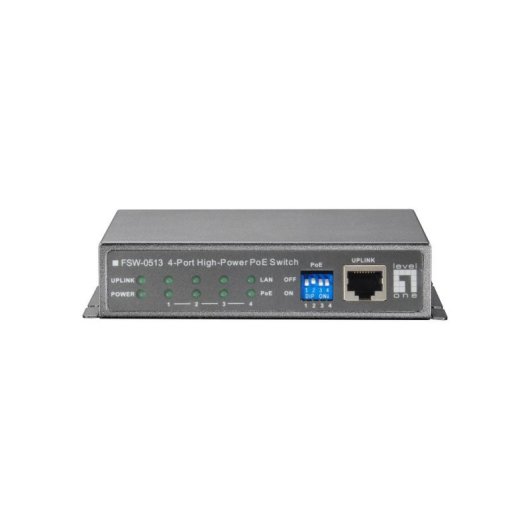 Switch LevelOne FSW-0513 Fast Ethernet PoE 5 Ports 120W