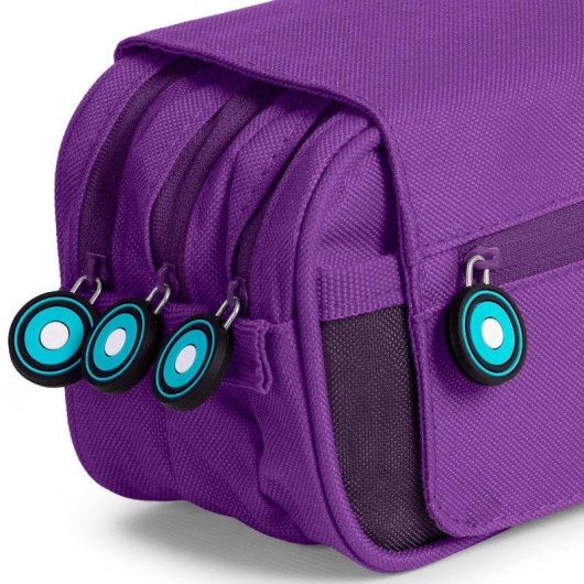 Estuche Portatodo Triple Grafoplás Bits and Bobs Violeta