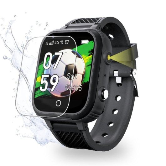 Robin K1 GPS Kinderuhr Anrufe SIM Aktiviert Ohne Soziale Netzwerke Schwarz