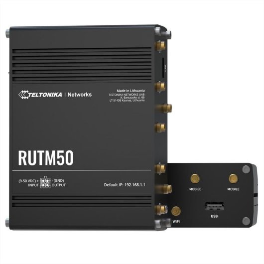 Router Teltonika RUTM50 5G WiFi 5 867 Mbps Doble Banda Dual SIM Industrial