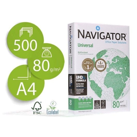 Carta Fotocopie Navigator Nav-80-a4 A4 80g 500 Fogli