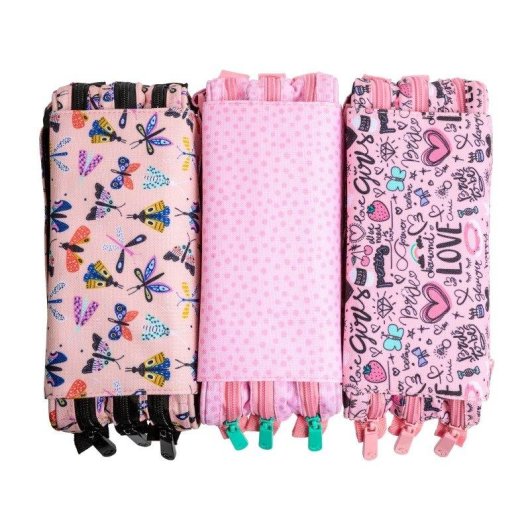 Estuche Portatodo Triple Grafoplás Bits and Bobs Design Sunset