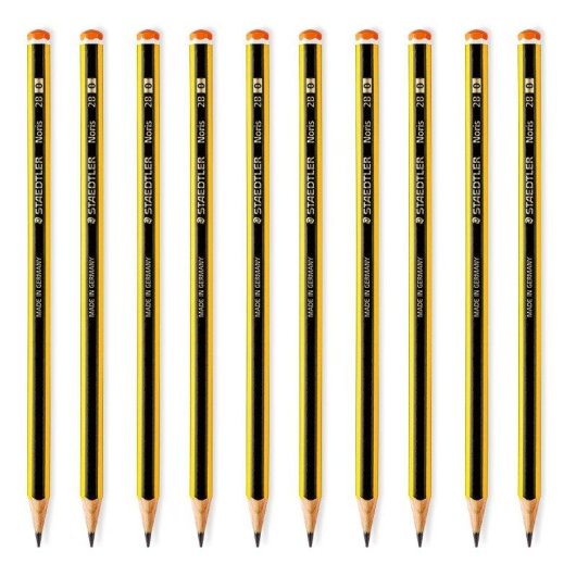 Lápiz Staedtler Noris 2B Hexagonal Set 12 Unidades Madera Certificada