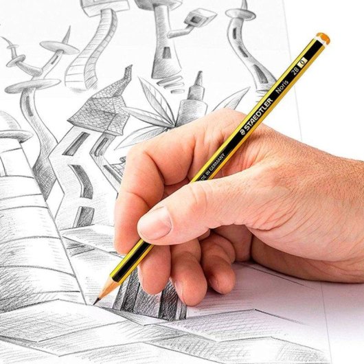 Lápiz Staedtler Noris 2B Hexagonal Set 12 Unidades Madera Certificada