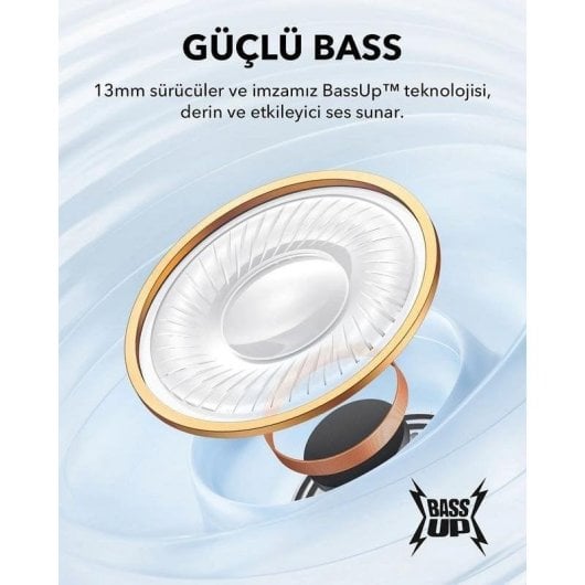 Écouteurs Soundcore K20i sans fil Bluetooth sport avec micro, USB-C, bleus