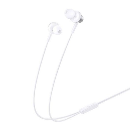 Auriculares Baseus ENCOK HZ11 com cabo 3,5 mm para chamadas e desporto brancos