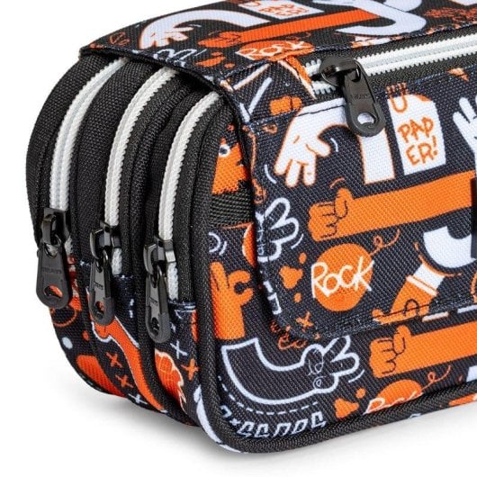 Estuche Portatodo Triple Milan Fingers Con 4 Cremalleras