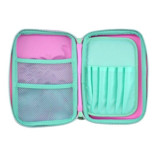 Estuche Escolar Officebox Multicompartimento Rígido EVA Surf Azul 22 x 15 x 6 cm