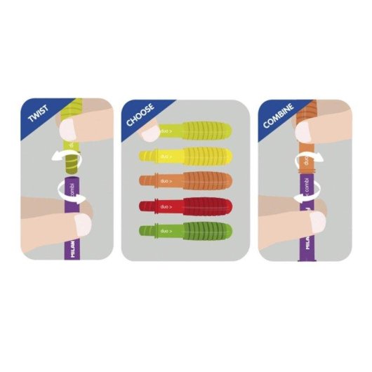 Bolígrafos Milan SWAY Combi Duo Pack 2 Unidades 4 Colores